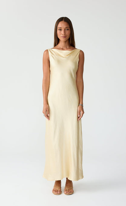 Springtime Maxi Dress (Lemon)