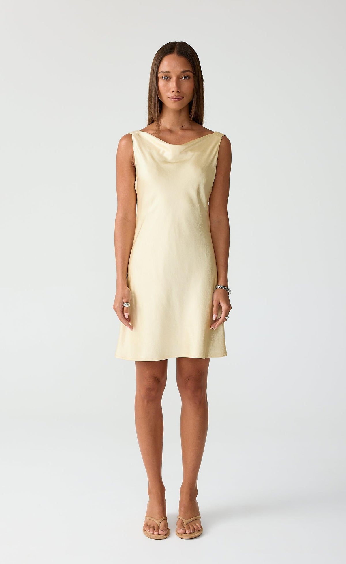Springtime Mini Dress (Lemon)