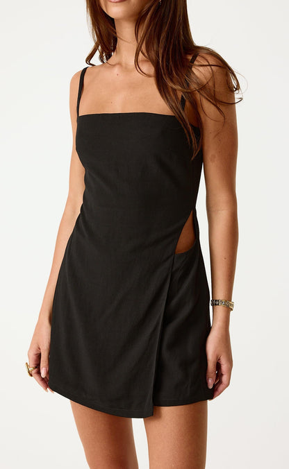 Starlit Mini Dress (Black)
