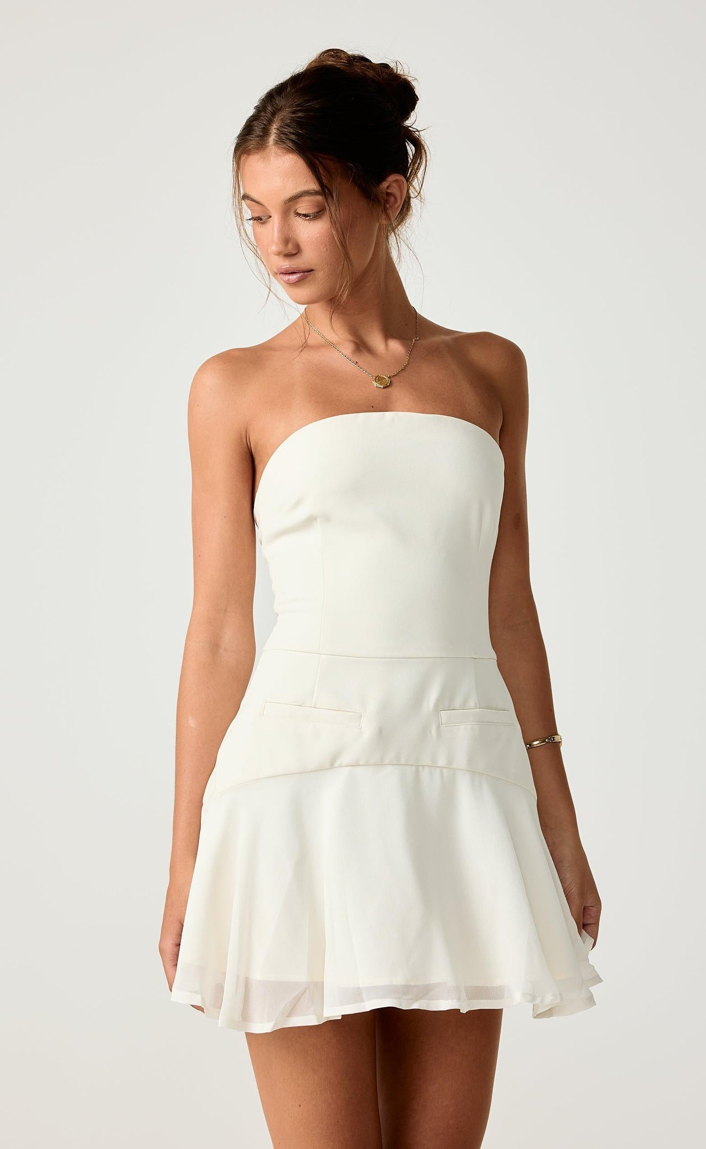 Stella Mini Dress (Cream)