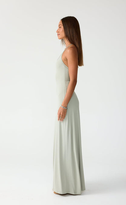 Stevie Maxi Dress (Light Smoke)