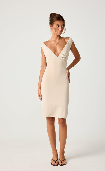 Susanna Midi Dress (Pistachio Shell)
