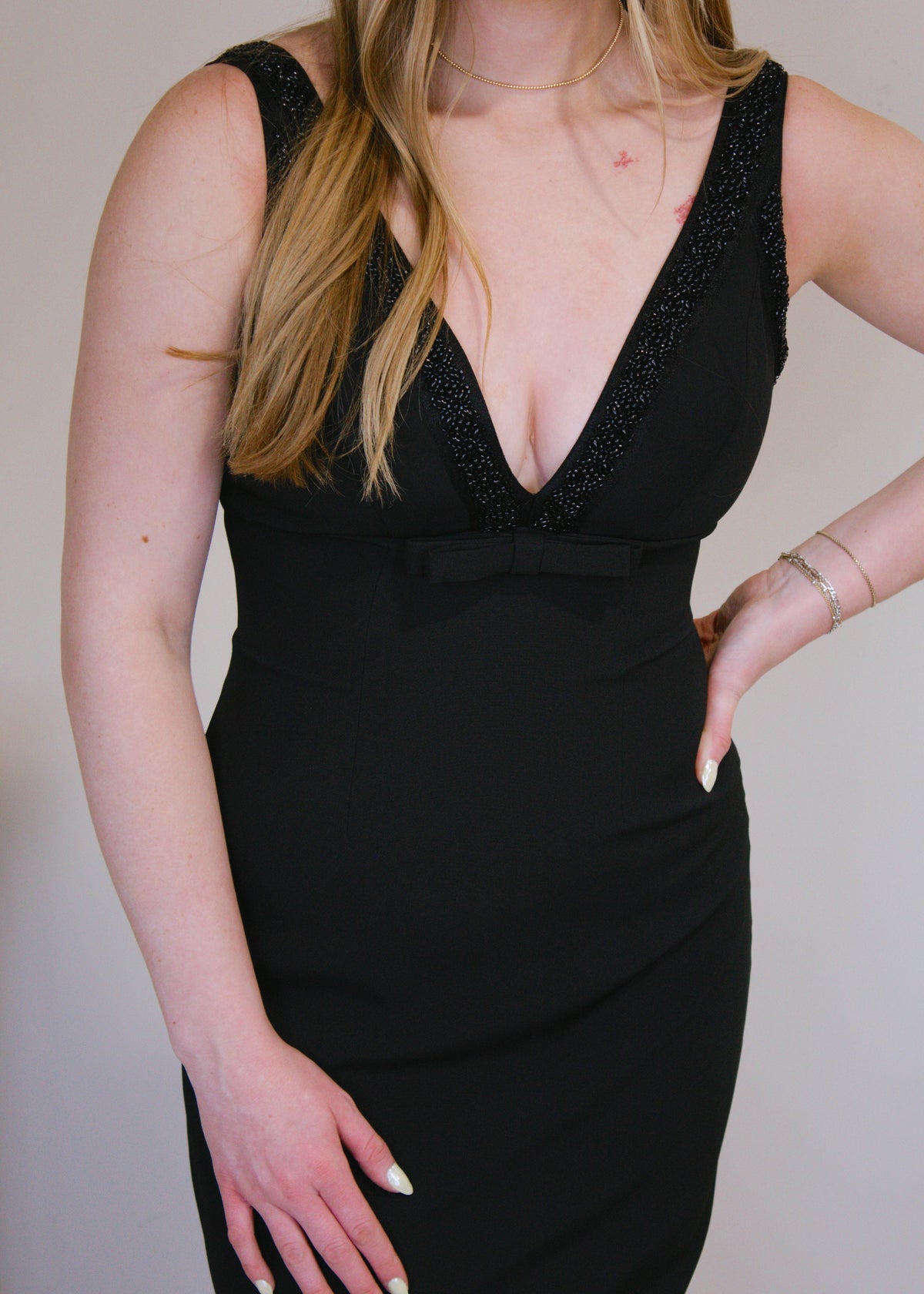 Black Cat Midi Dress