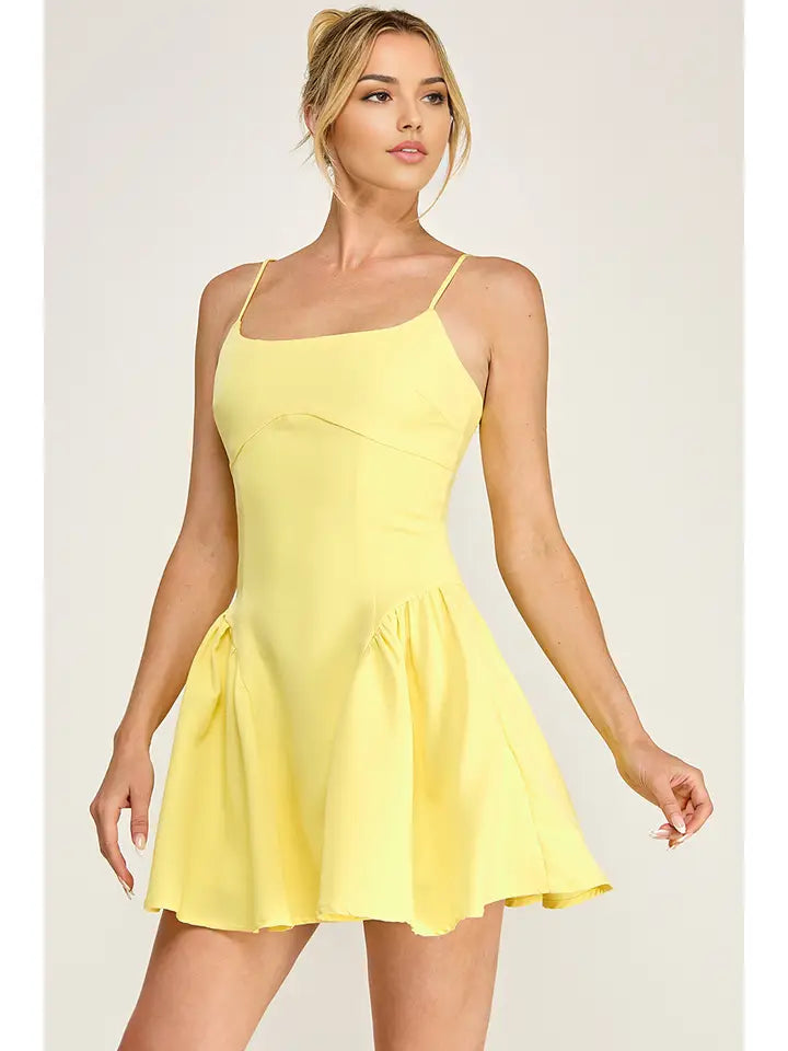 Square Neck Mini Dress