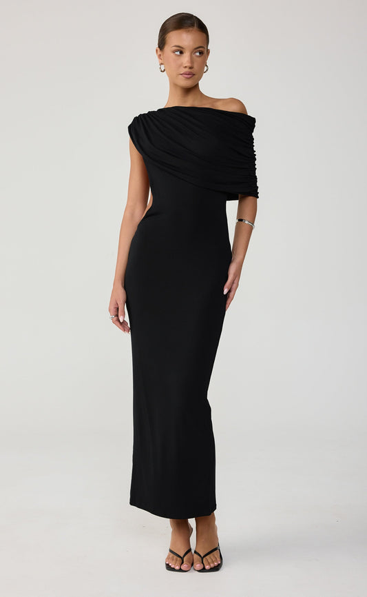Alisa Maxi Dress (Black)