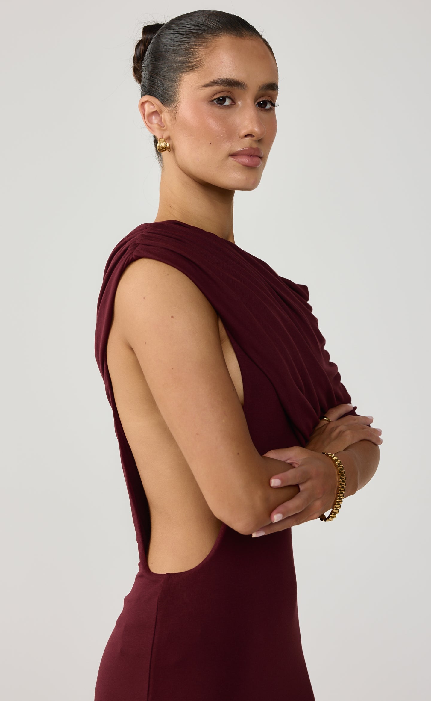 Alisa Maxi Dress (Wine)