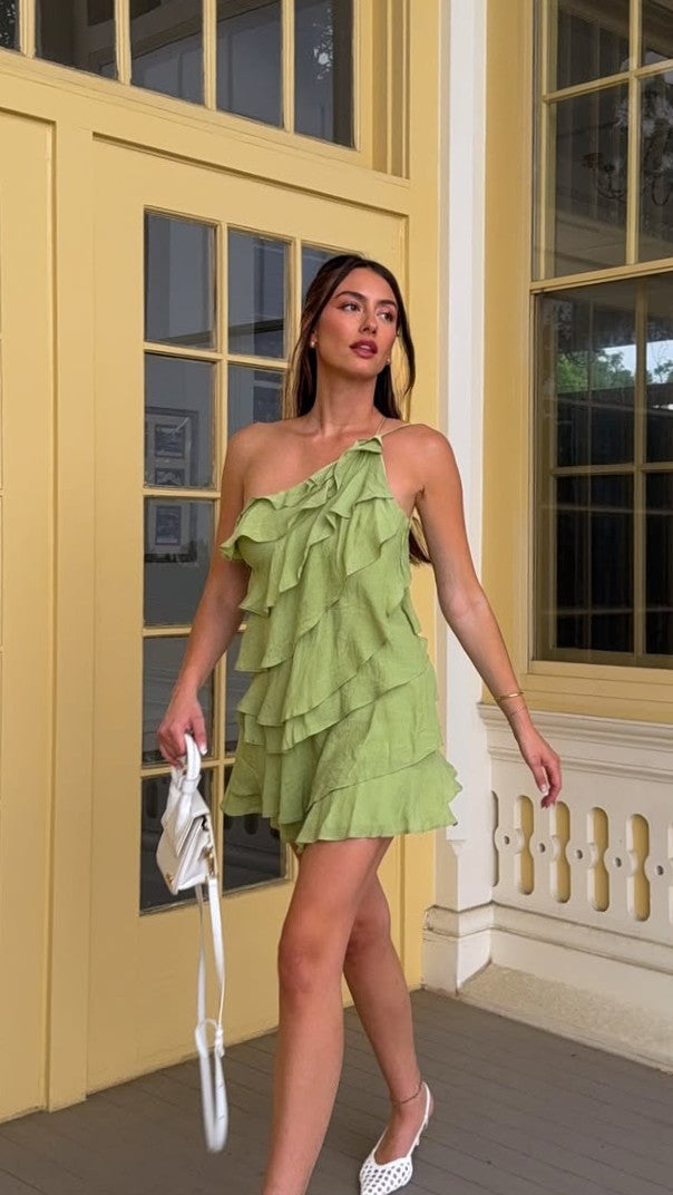 Cassidi Mini Dress - Sage