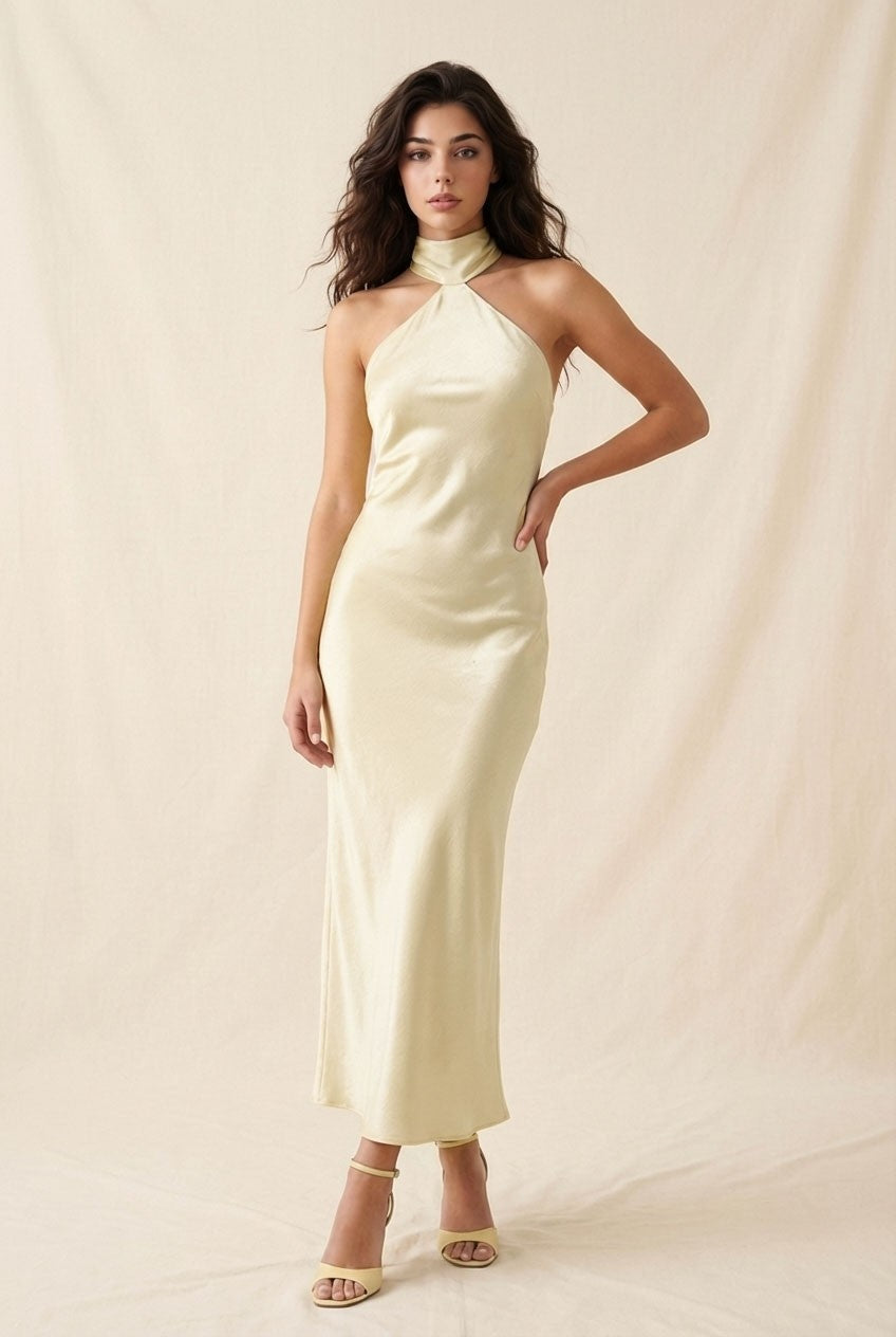 yasmine elegant Satin dress