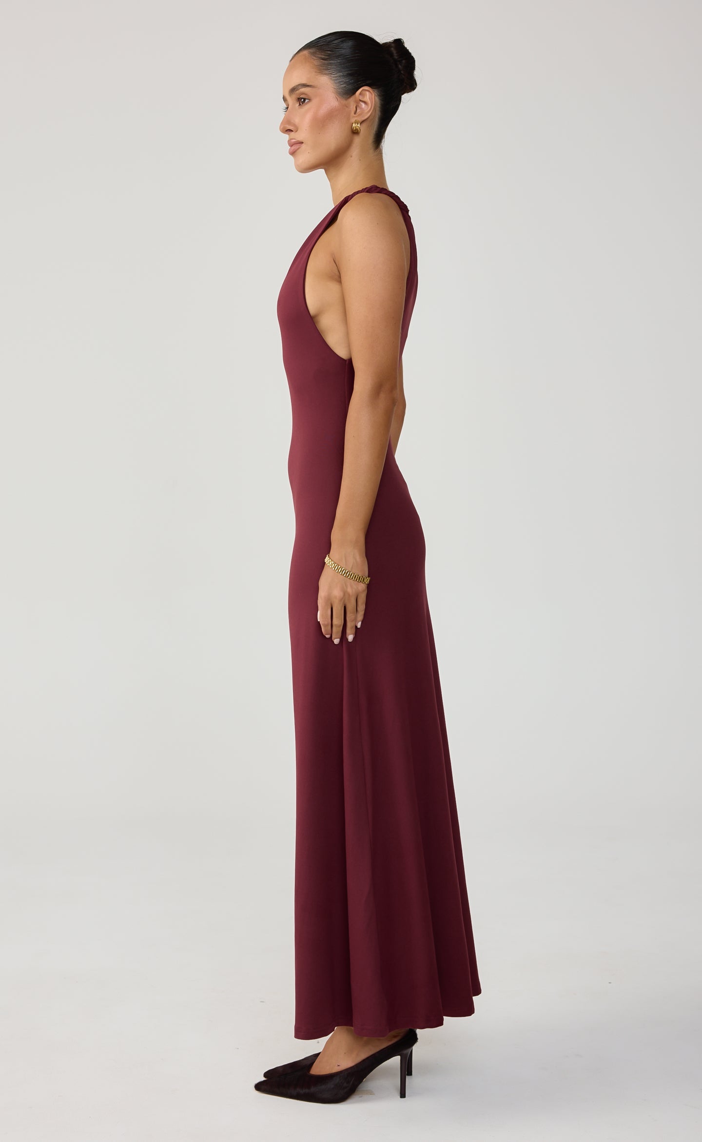 Collins Maxi Dress (Wine)