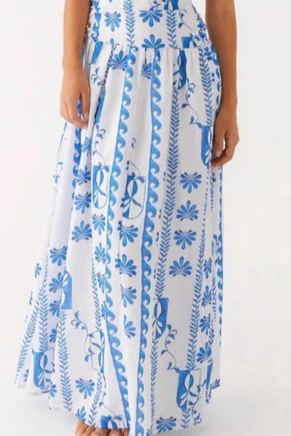 Strapless Ruched Maxi Dress