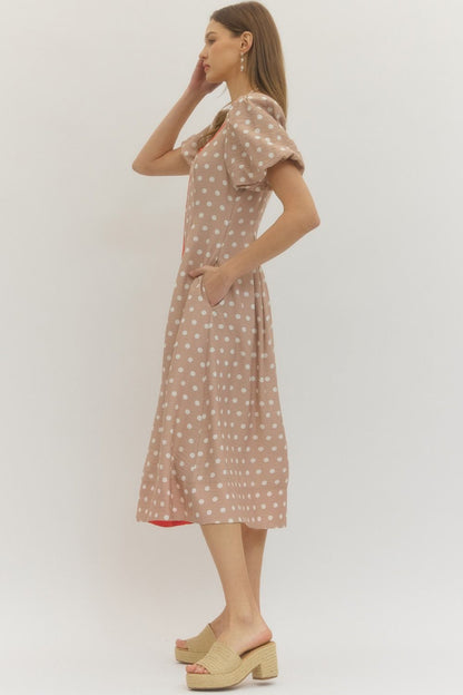 Candace Polka Dot Midi Dress