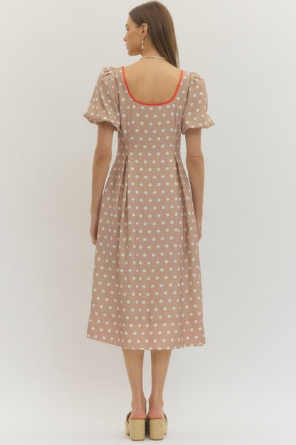 Candace Polka Dot Midi Dress