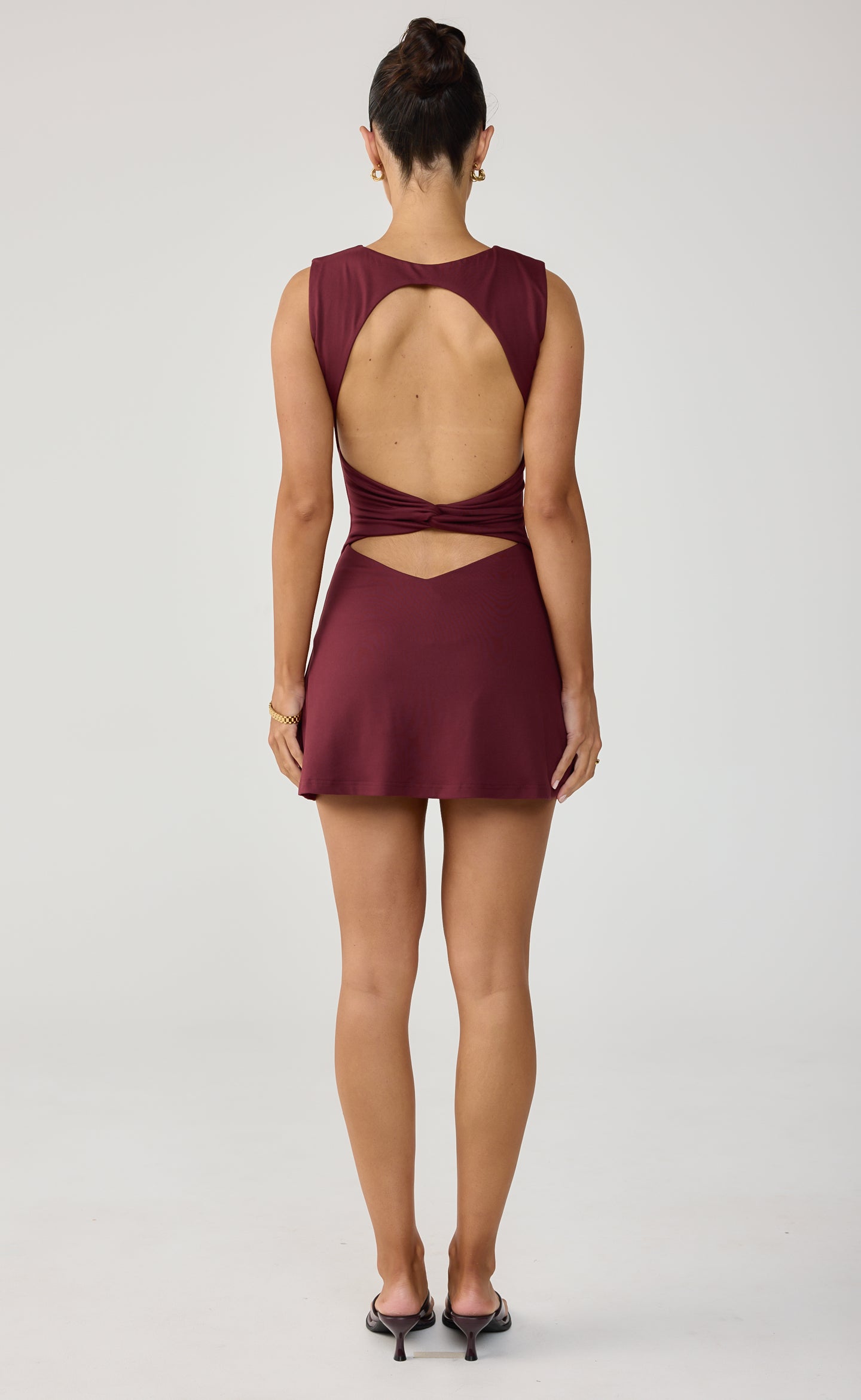 Foster Mini Dress (Wine)