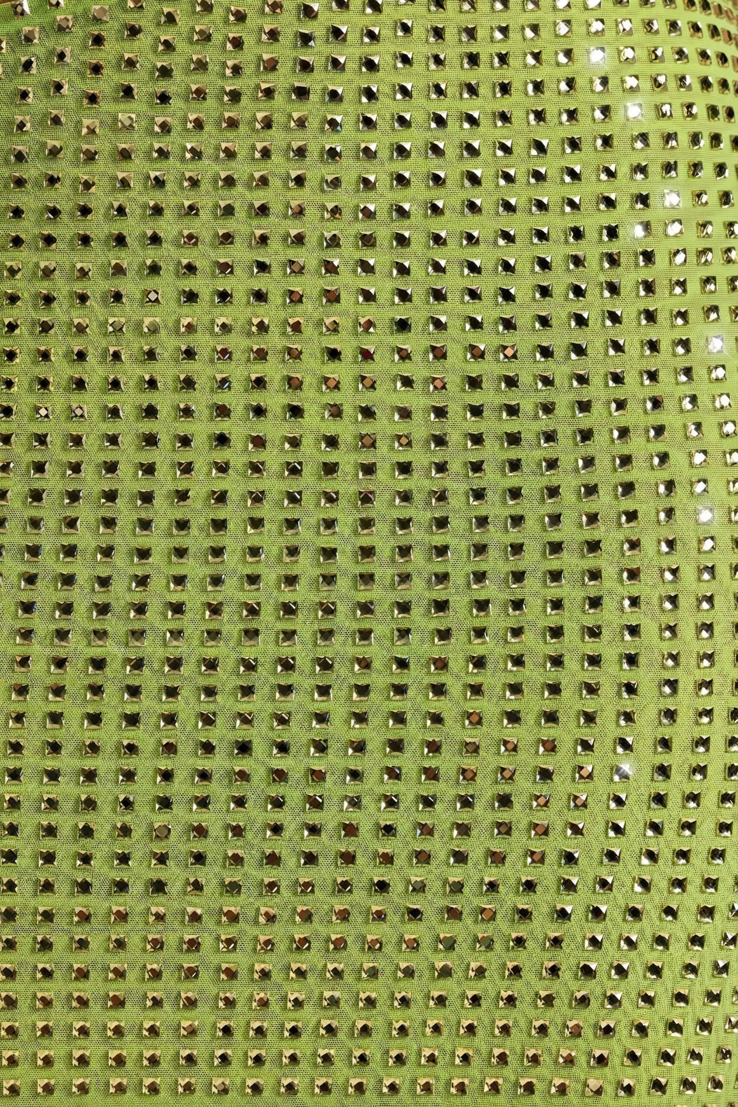 Embellished Cut-Out Bandeau Maxi Dress in Pear Green