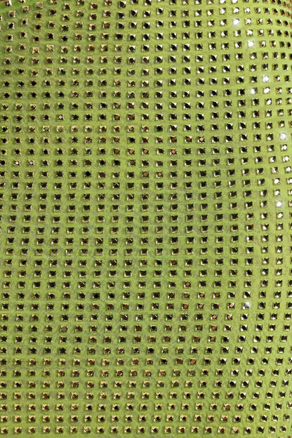 Embellished Cut-Out Bandeau Maxi Dress in Pear Green