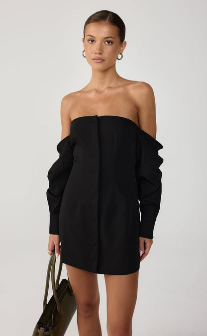 Raelynn Mini Dress (Black)