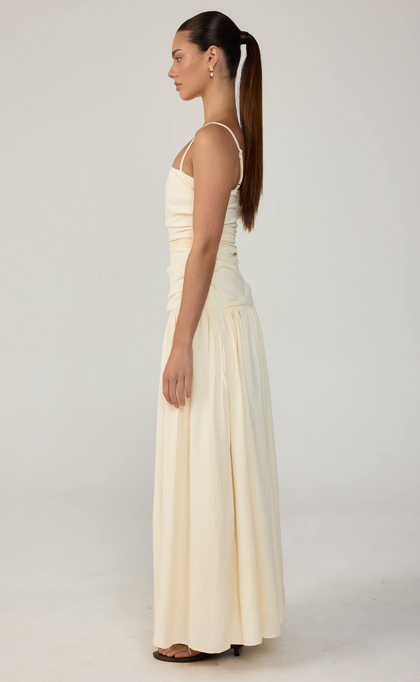 Reese Maxi Dress (Buttercream)