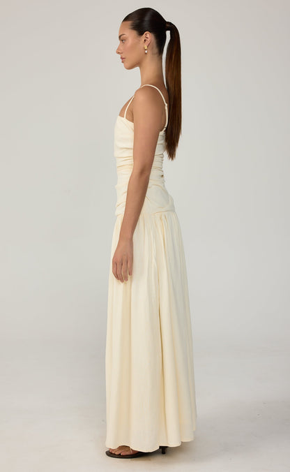 Reese Maxi Dress (Buttercream)